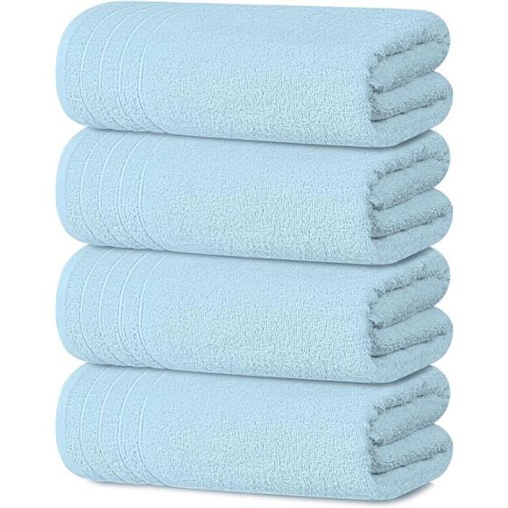 Extra Large Bath Towels 4 Pack 30x60 Cotton